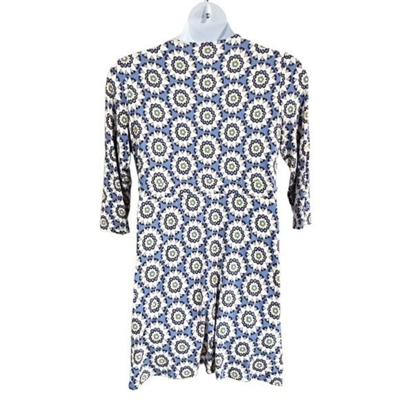 Boden Teal and White Floral Mini Dress - Picture 4 of 7